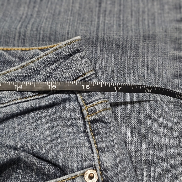 Ralph Lauren U.S. Polo Jeans ✦ High‑Rise Bootcut Blue Wash Embroidery ✦ 10 Short - Picture 8 of 14